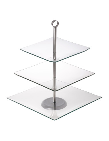 ODELO kvadratni stakleni pladanj