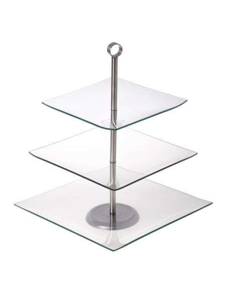 ODELO kvadratni stakleni pladanj