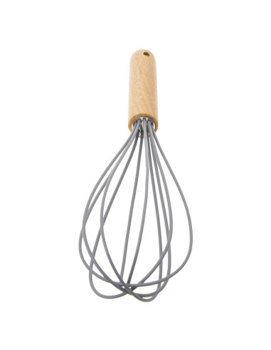 ERINA Silikonska pjenjača s drvenom drškom 28 cm