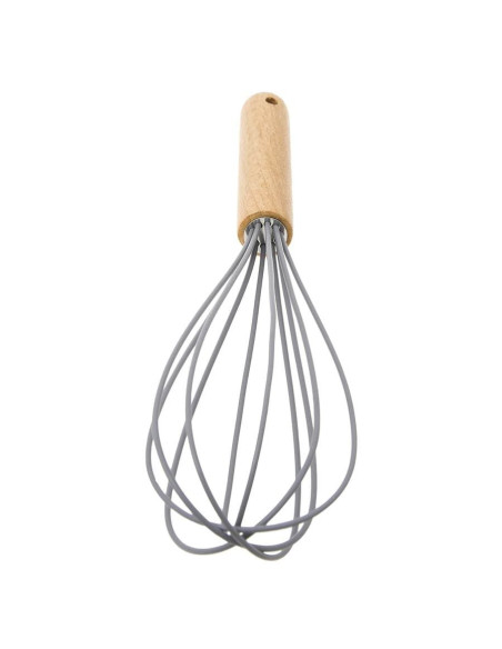 ERINA Silikonska pjenjača s drvenom drškom 28 cm